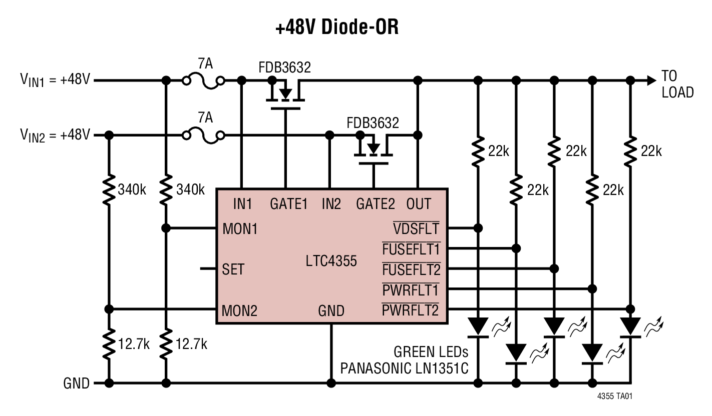 +48V Diode-OR