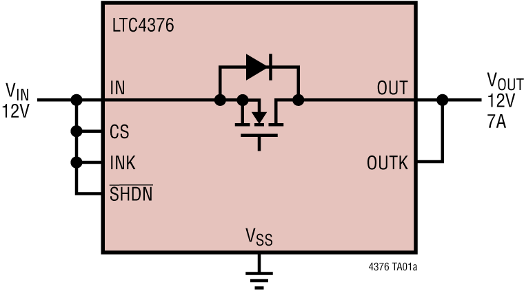 LTC4376 Application Circuit