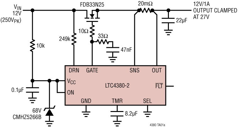 LTC4380 Application Circuit