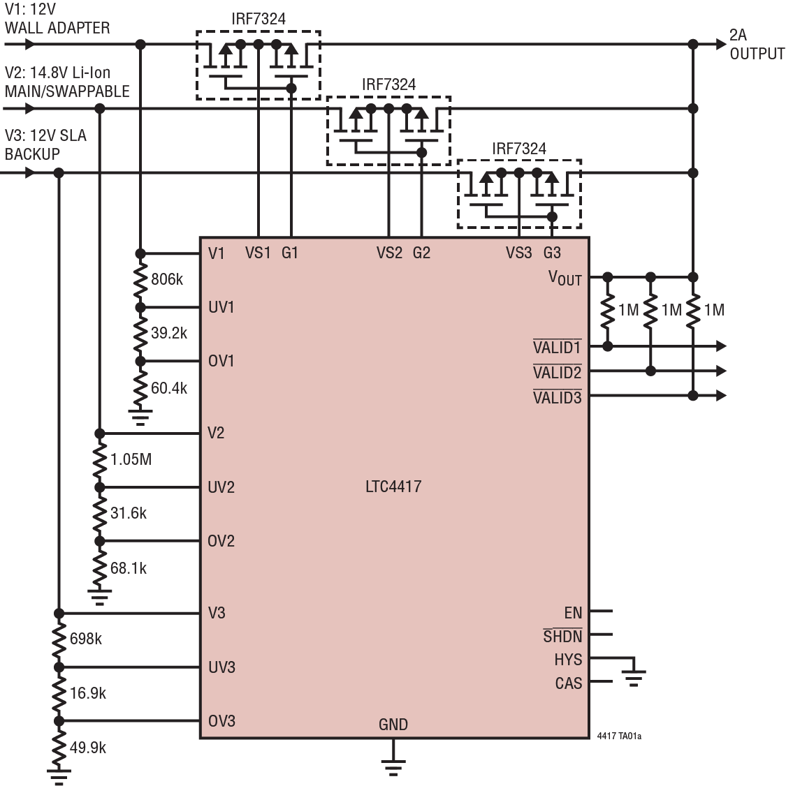 LTC4417 Application Circuit