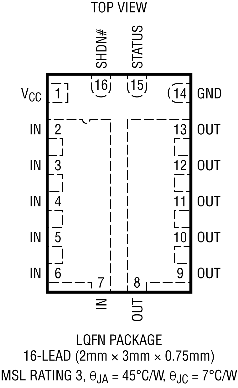 LTC4450 Pin Configuration