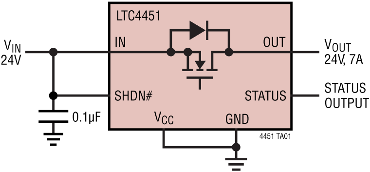 LTC4451 Application Circuit