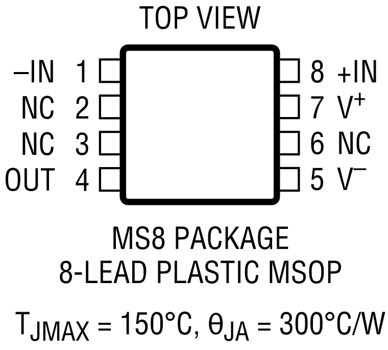 LTC6101 Pin Configuration