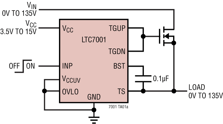 LTC7001 Application Circuit