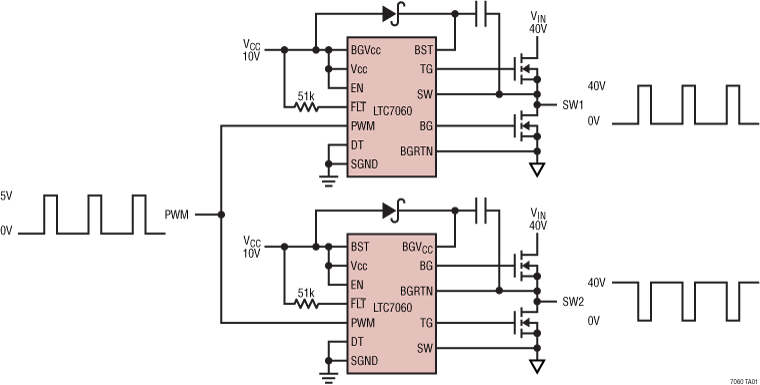 LTC7060 Application Circuit