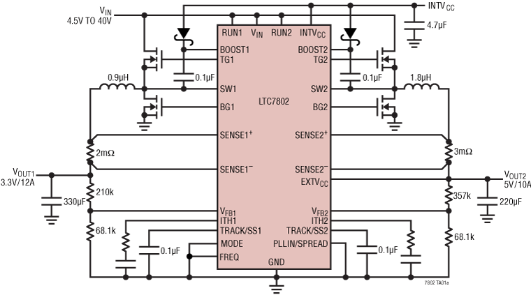 LTC7802 Application Circuit