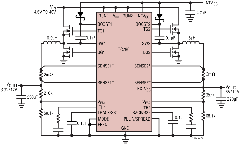 LTC7805 Application Circuit