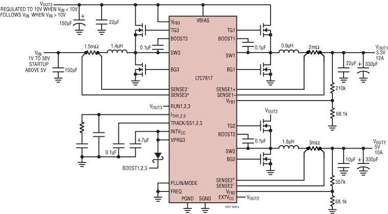 LTC7817 Application Circuit