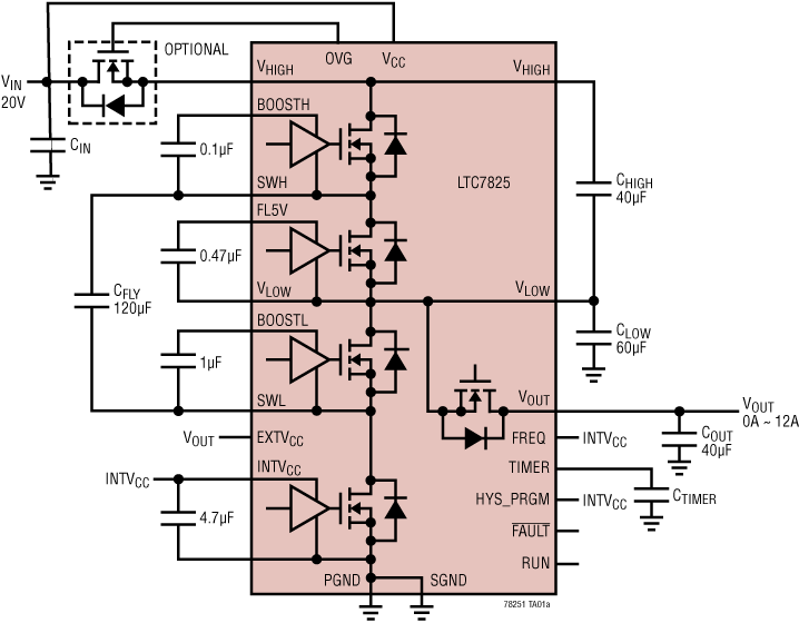 LTC7825 Application Circuit