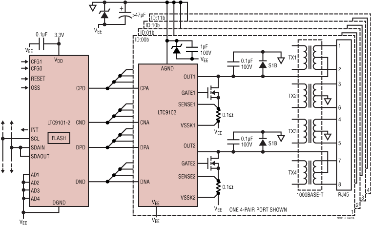 LTC9101-2/LTC9102 Application Circuit
