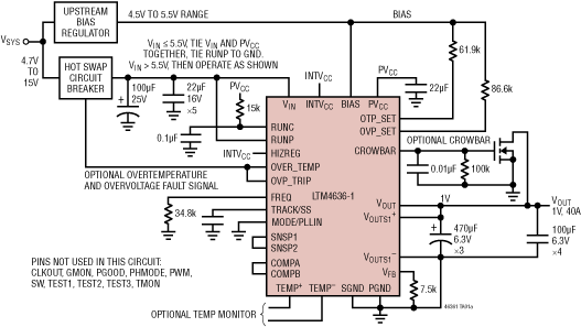 LTM4636-1 Application Circuit