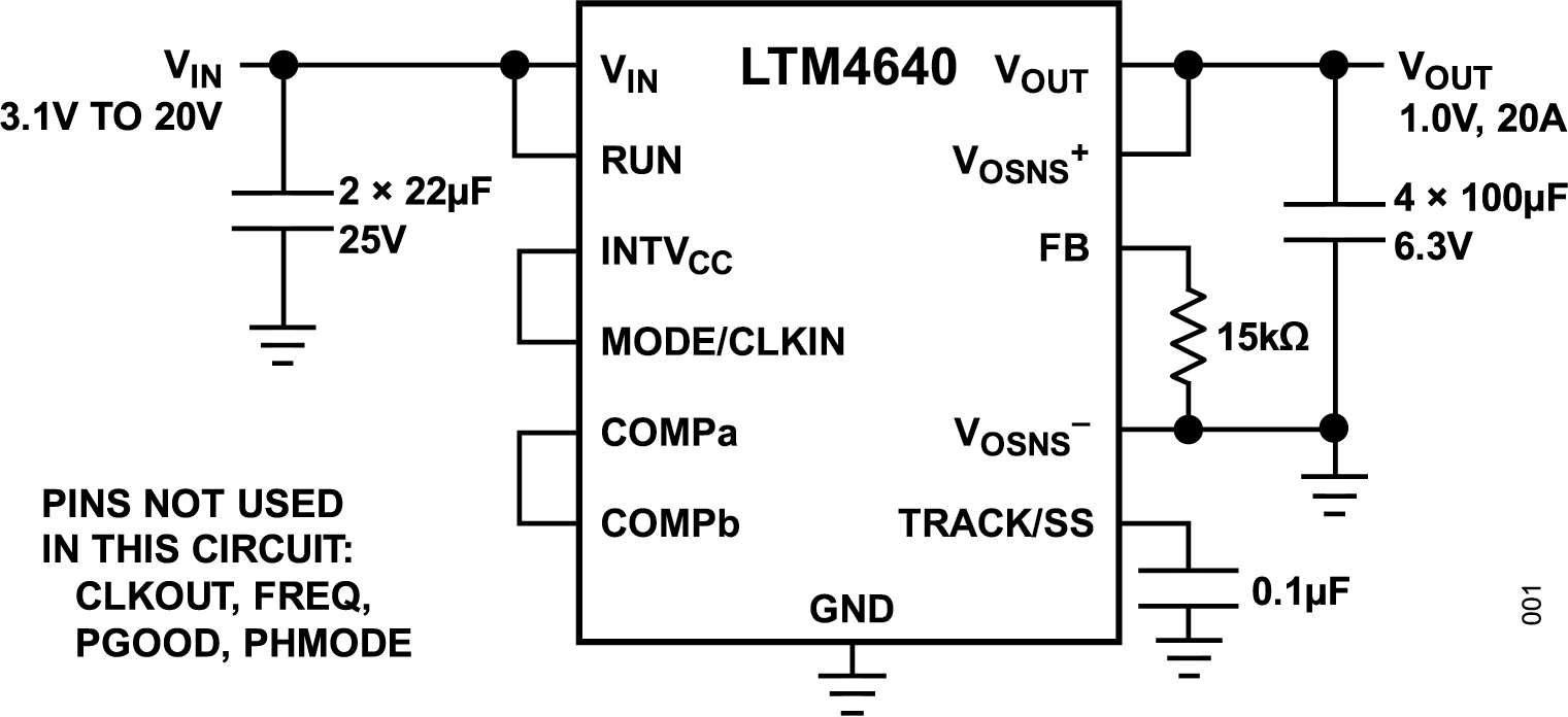 LTM4640 Typical Application