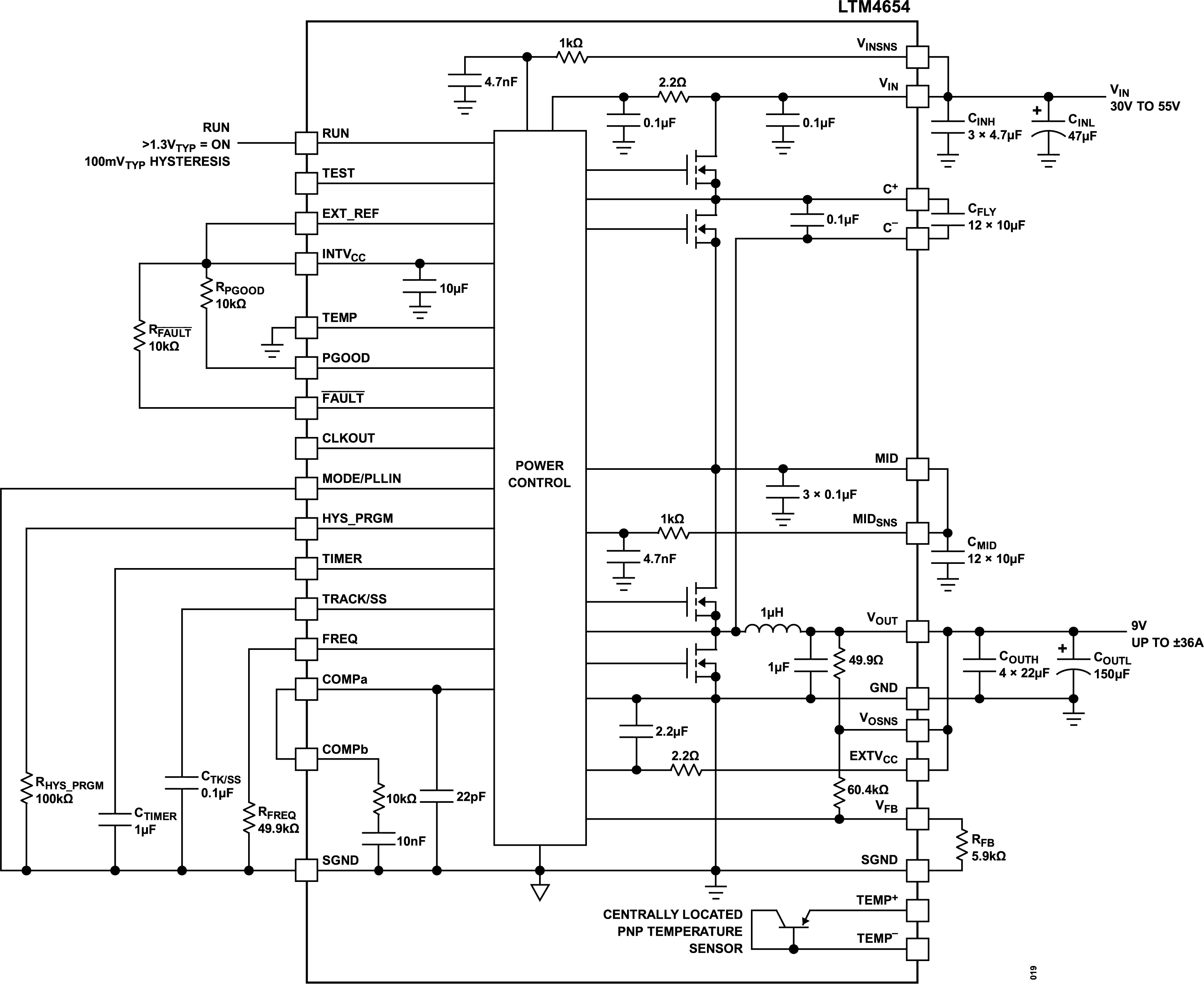 LTM4654 Block Diagram