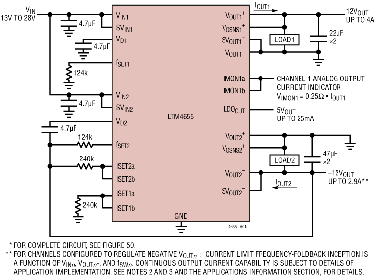 LTM4655 Application Circuit