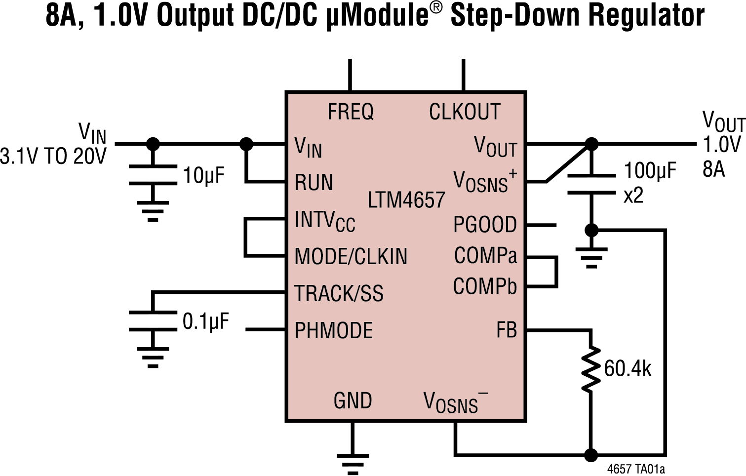 LTM4657 Application Circuit
