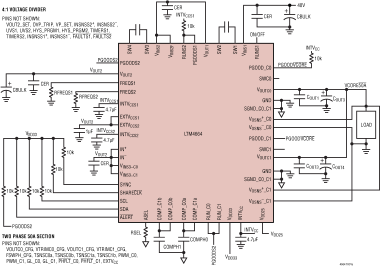 LTM4664 Application Circuit