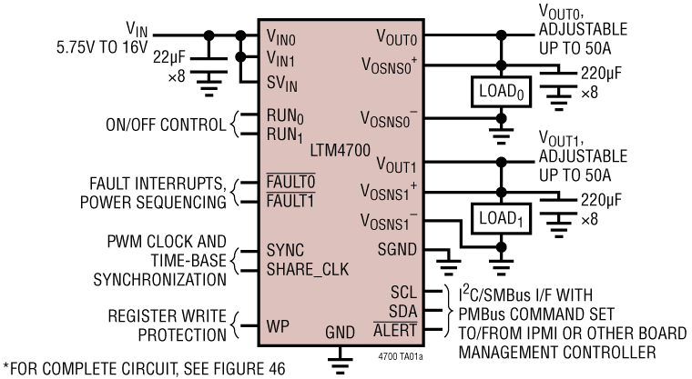 LTM4700 Application Circuit