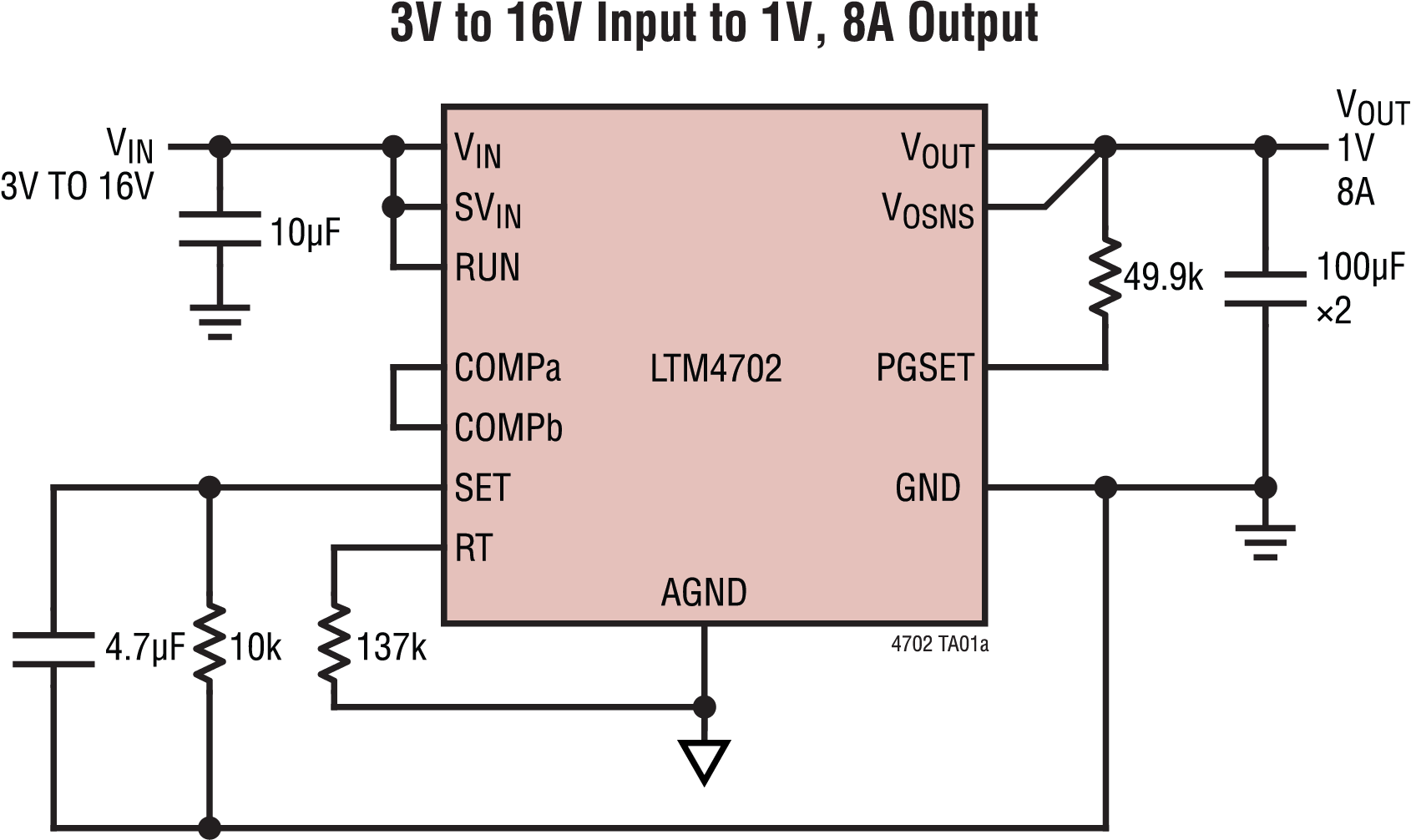 LTM4702 Typical Application Circuit