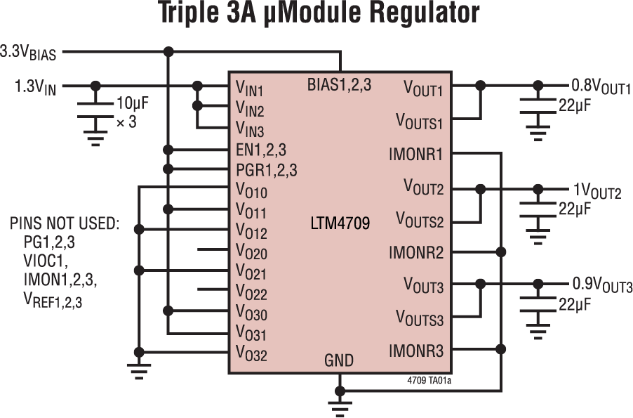 LTM4709 Application Circuit