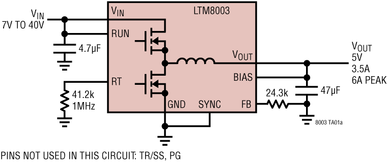 LTM8003 Application Circuit