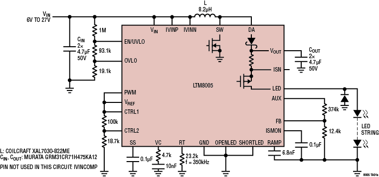 LTM8005 Application Circuit