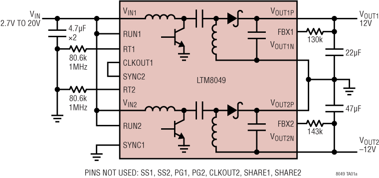 LTM8049 Application Circuit
