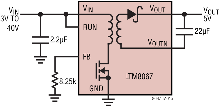 LTM8067 Application Ciruit