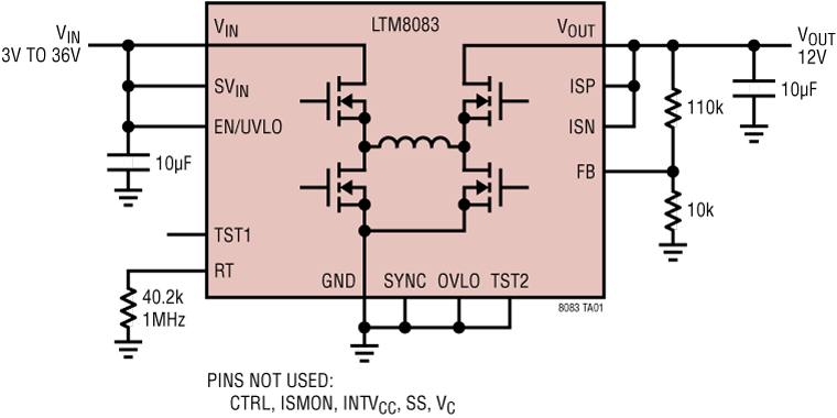 LTM8083 Application Circuit
