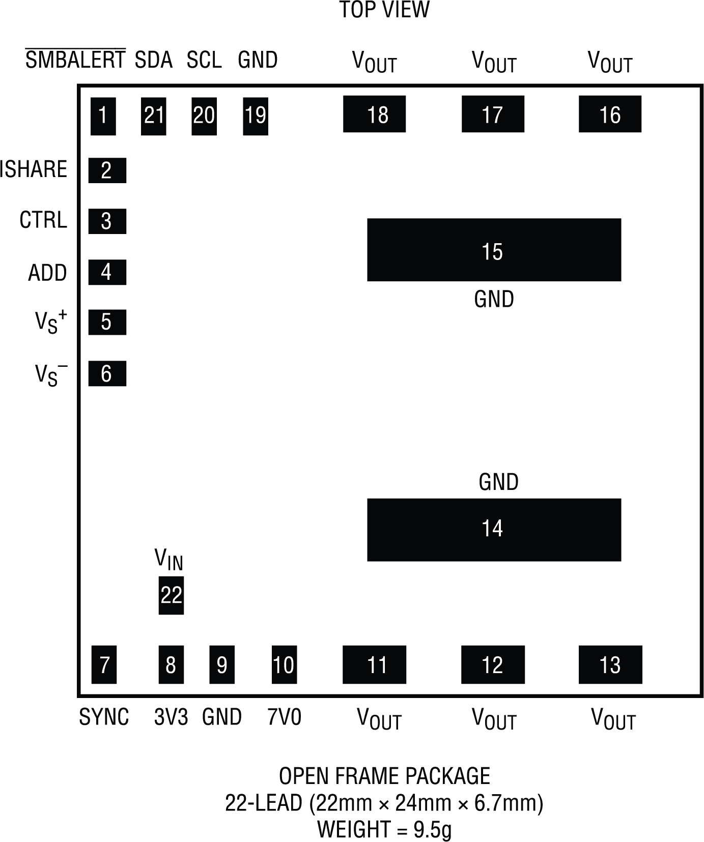LTP8800-1A Pin Configuration