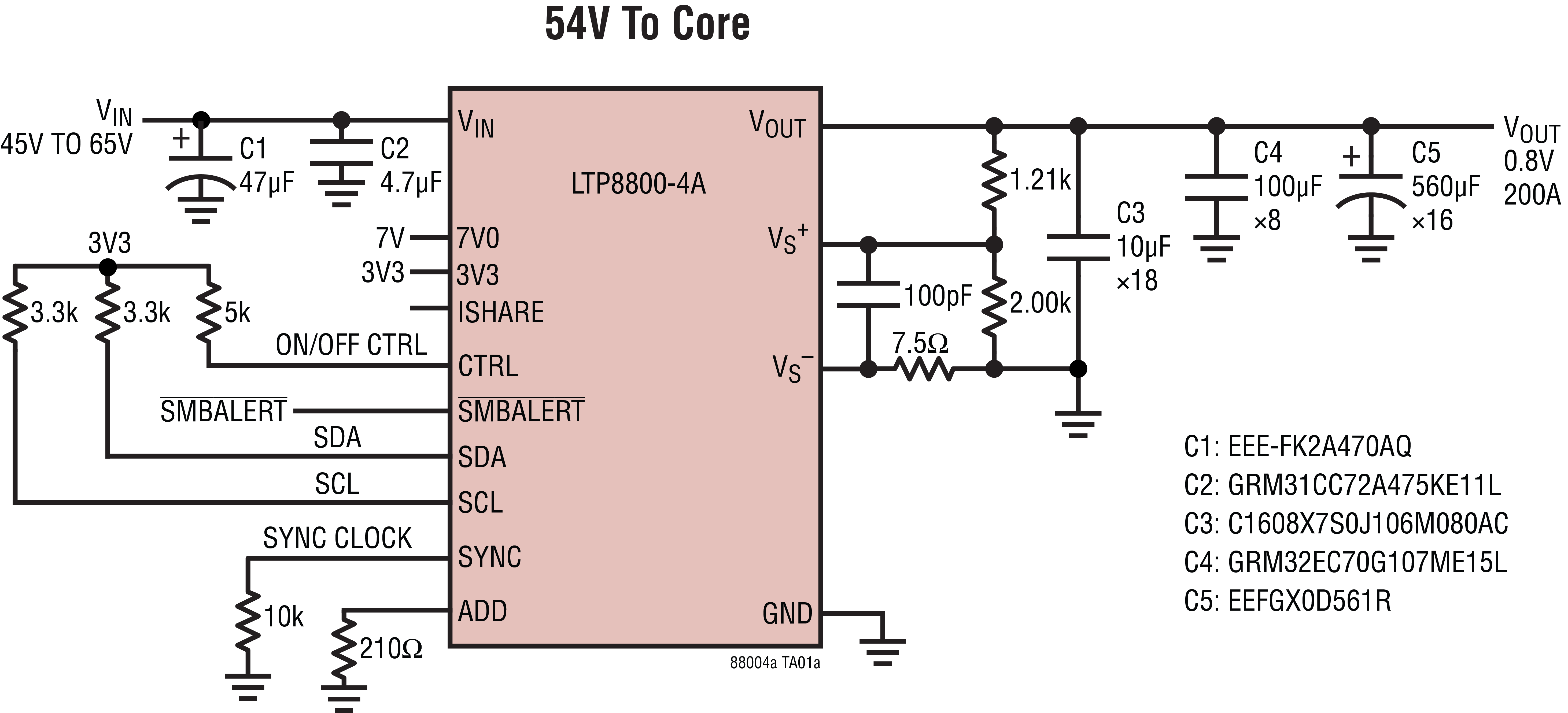 LTP8800-4A Typical Application