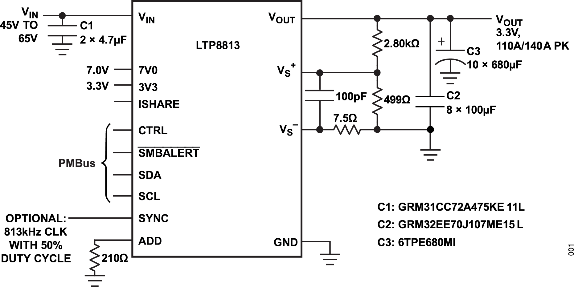 LTP8813 Typical Application