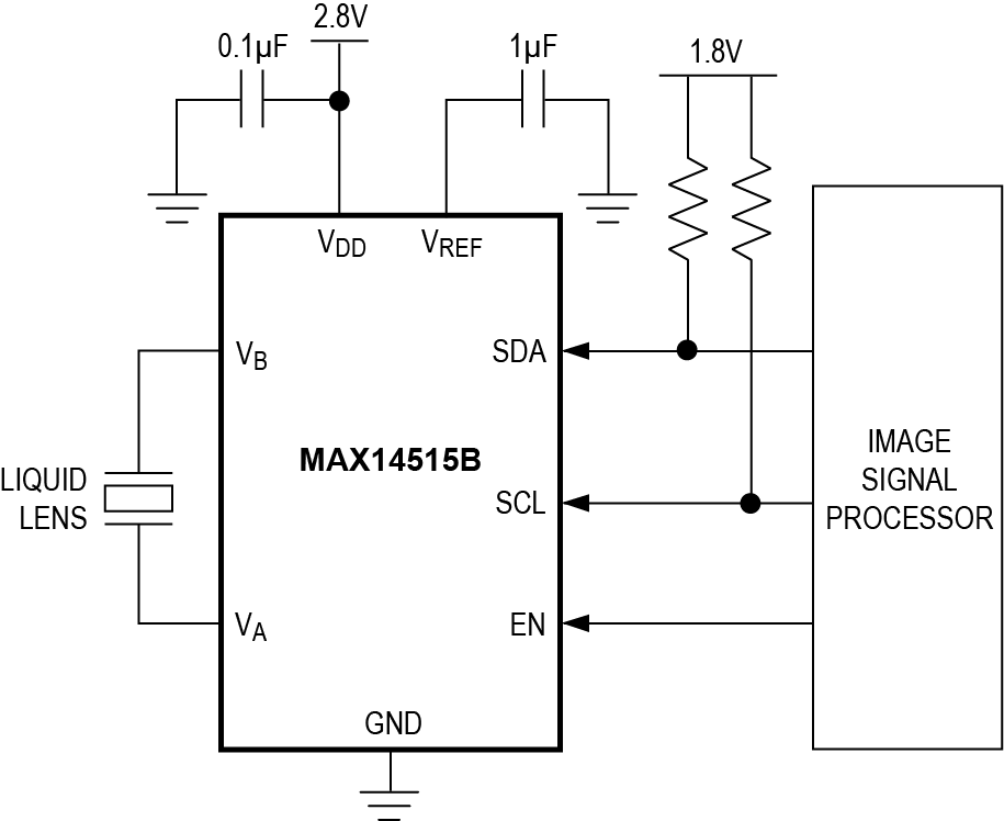 MAX14515B Typical Application Circuit