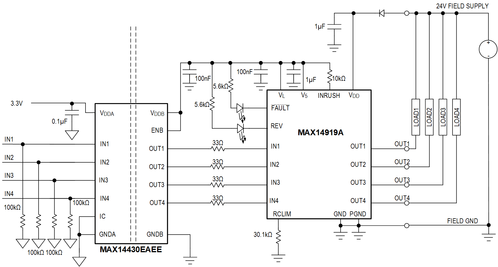 MAX14919-MAX14919A  Typical Application Circuit