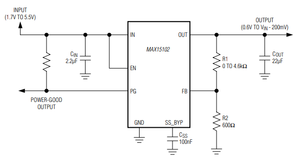 max15102 typical application circuit