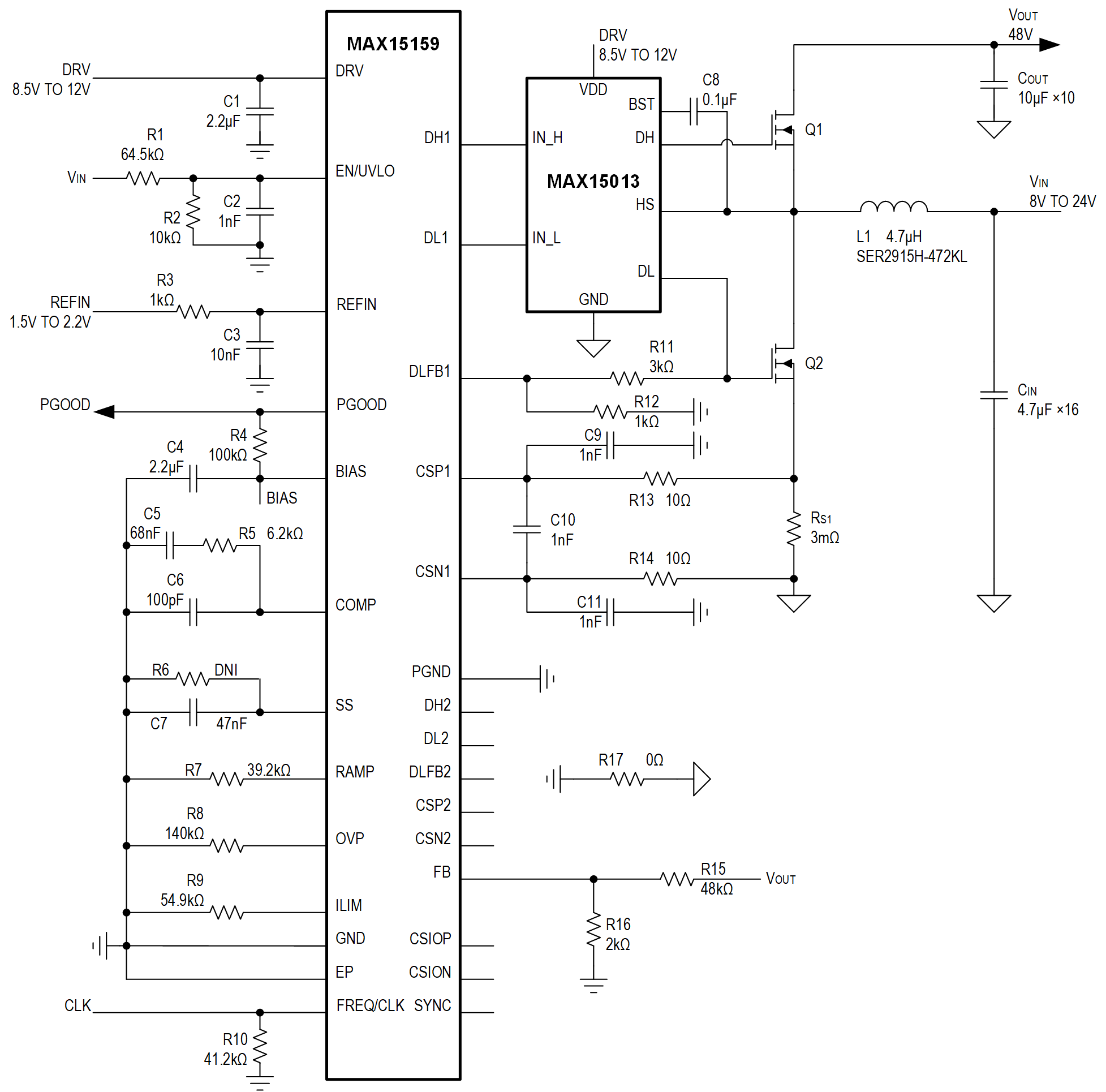 MAX15159 Typical Application Circuit