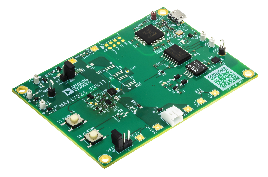 MAX17335EVKIT Angle evaluation board