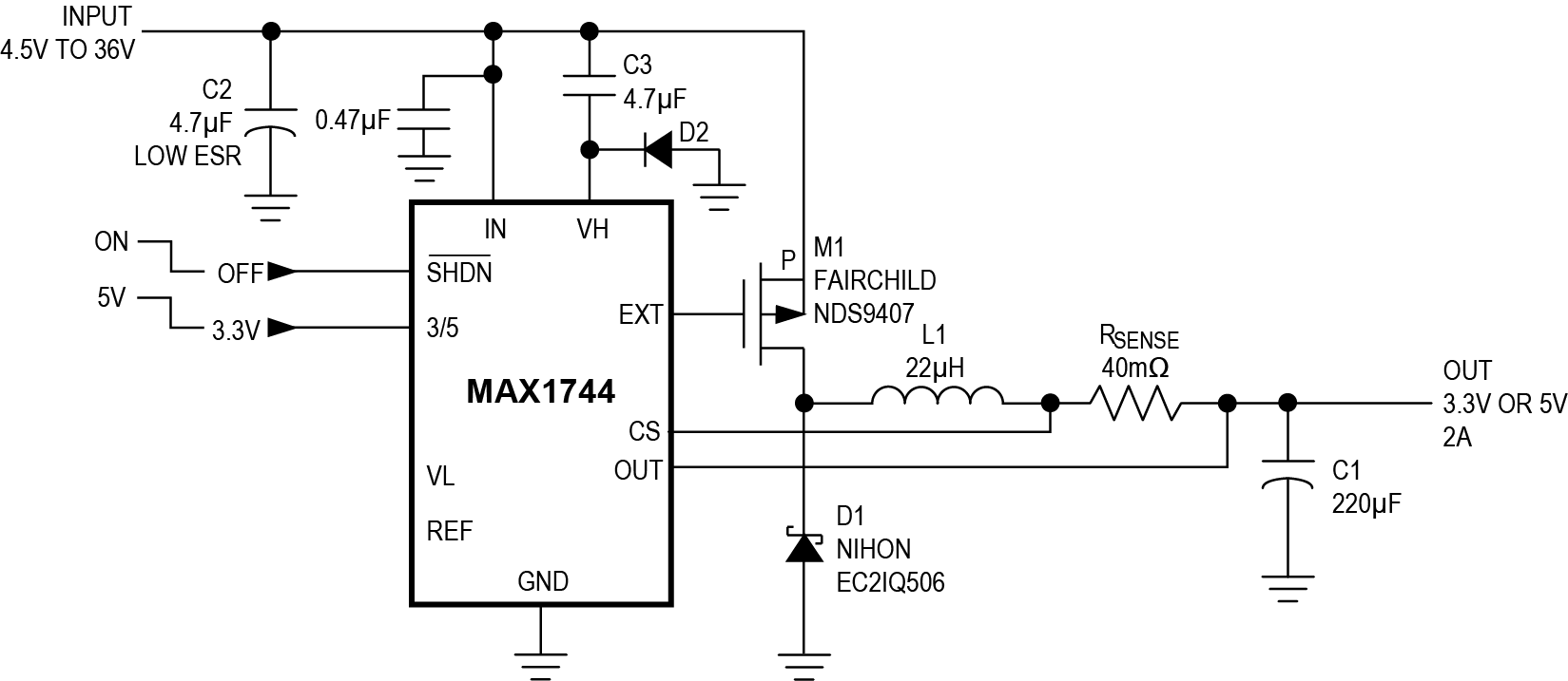 MAX1744-MAX1745: Typical Application Circuit