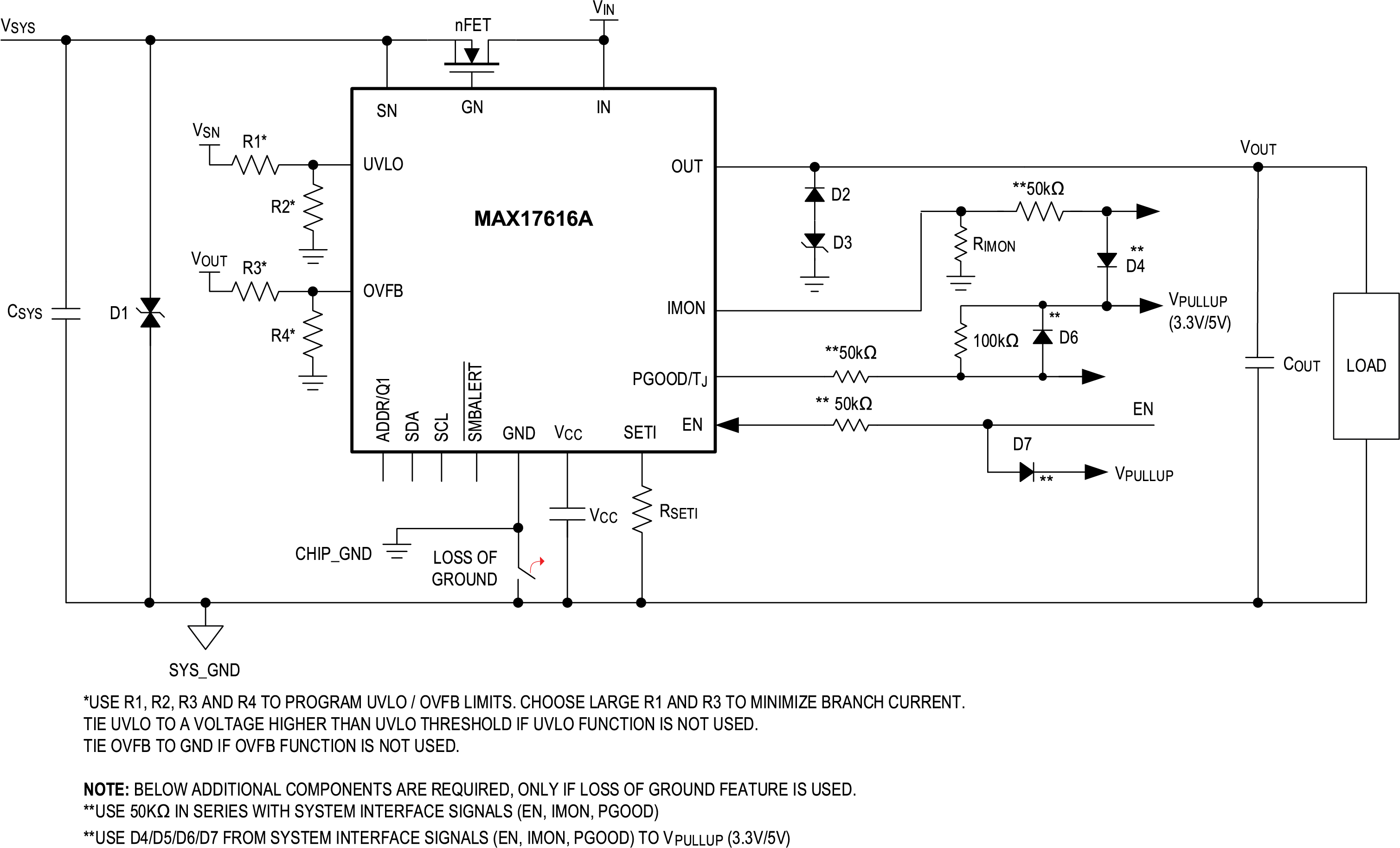 MAX17616A Typical Application Circuit