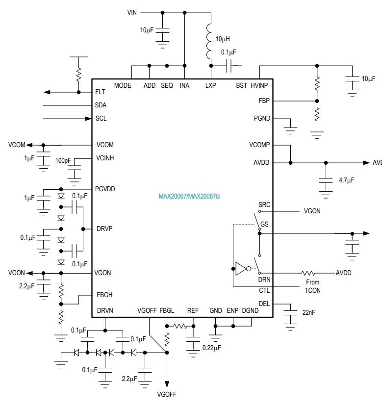 MAX20067 Typical Application Circuit