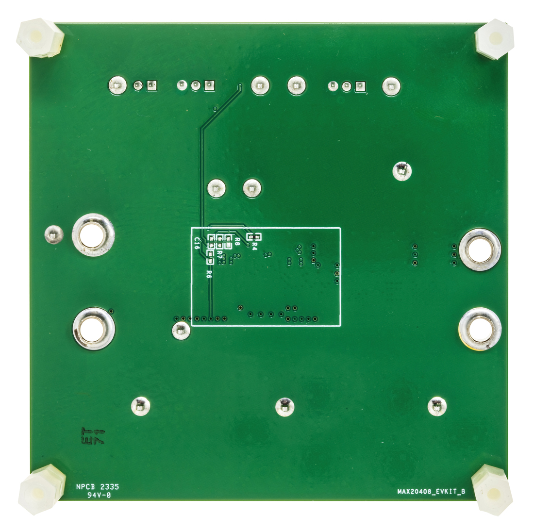 MAX20408/MAX20410 Evaluation Board Photo Bottom View