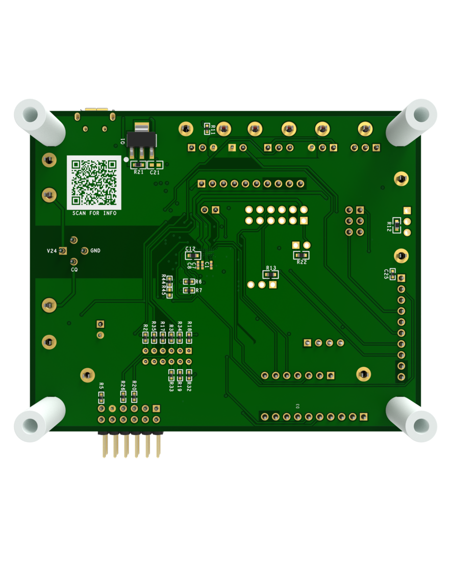 MAX22512EVKIT Bottom Evaluation Board
