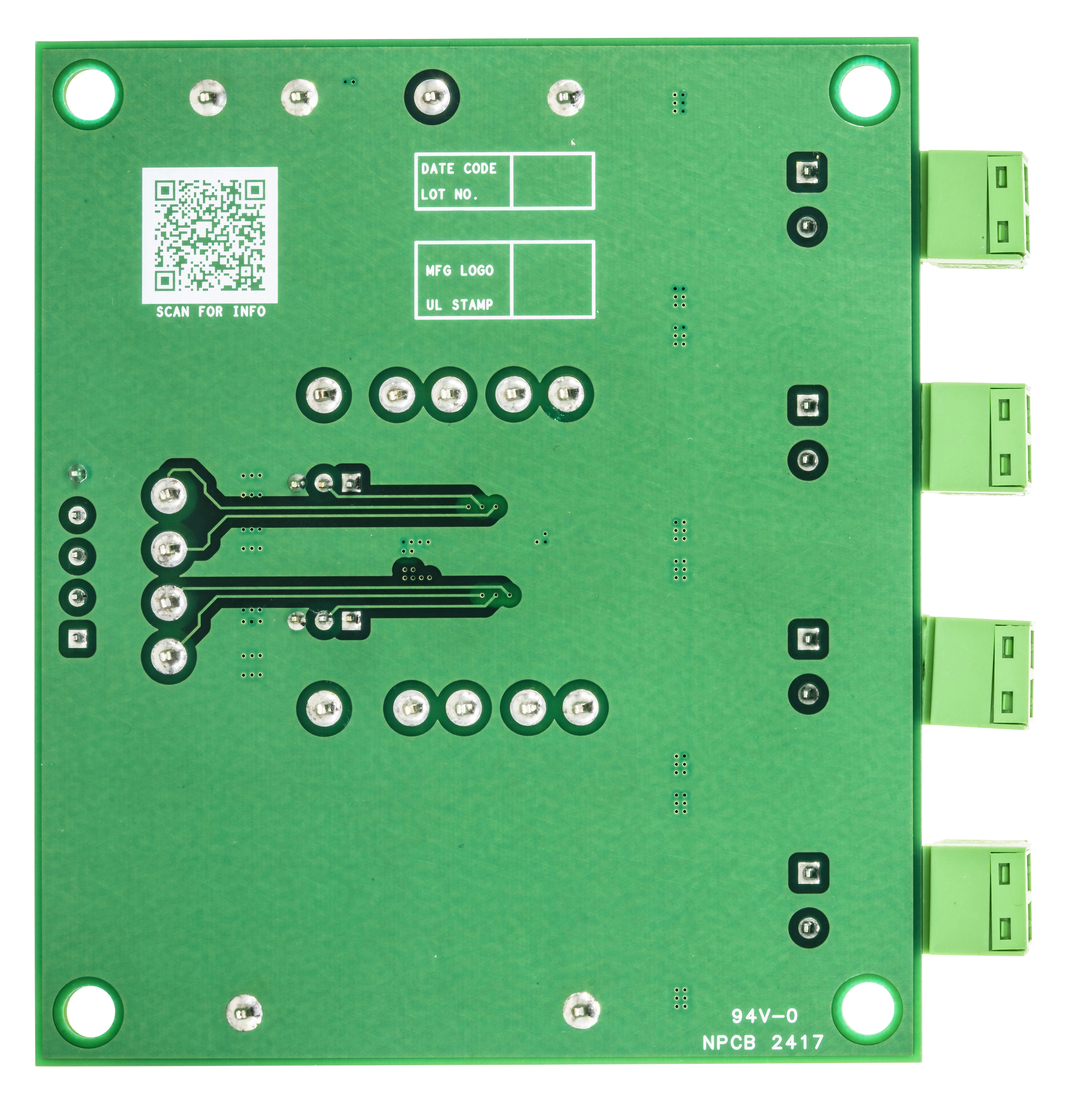 MAX3307XEEVKIT Bottom evaluation board