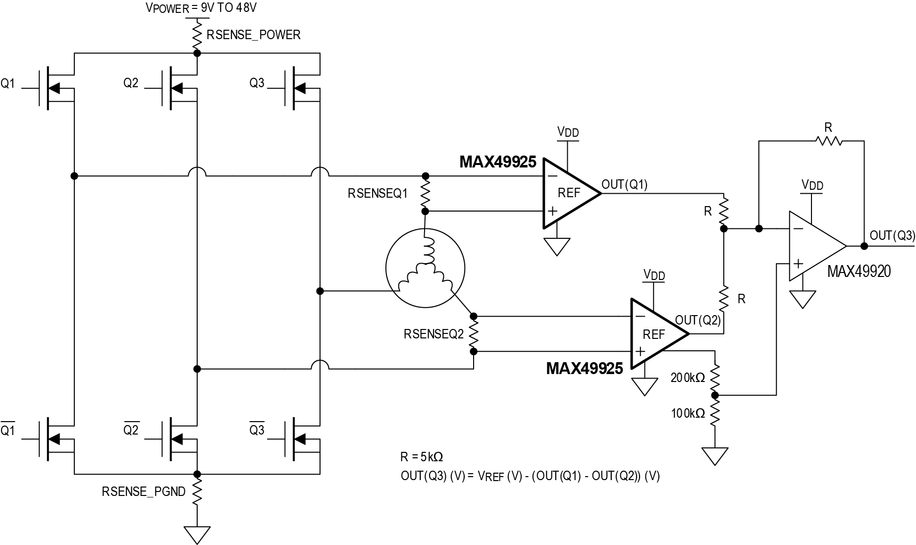 MAX49925 Typical Application Circuit