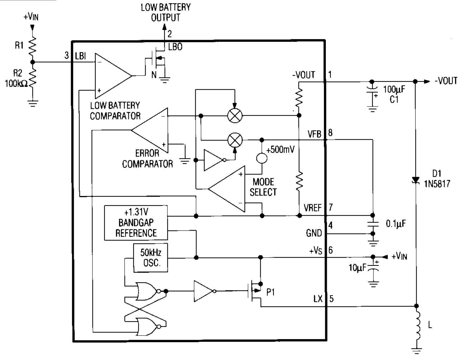 MAX635/MAX636/MAX637 Block Diagram