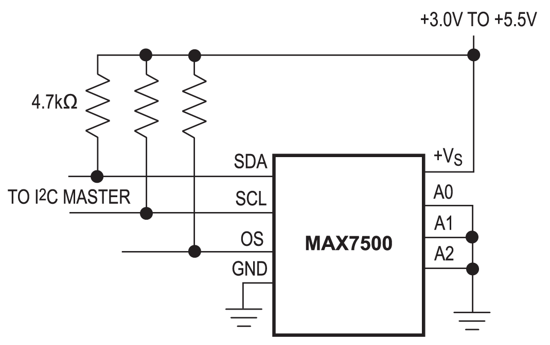 MAX7500 Typical Application Circuit