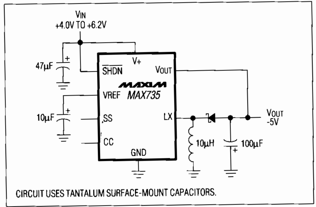 max755 typical application circuit