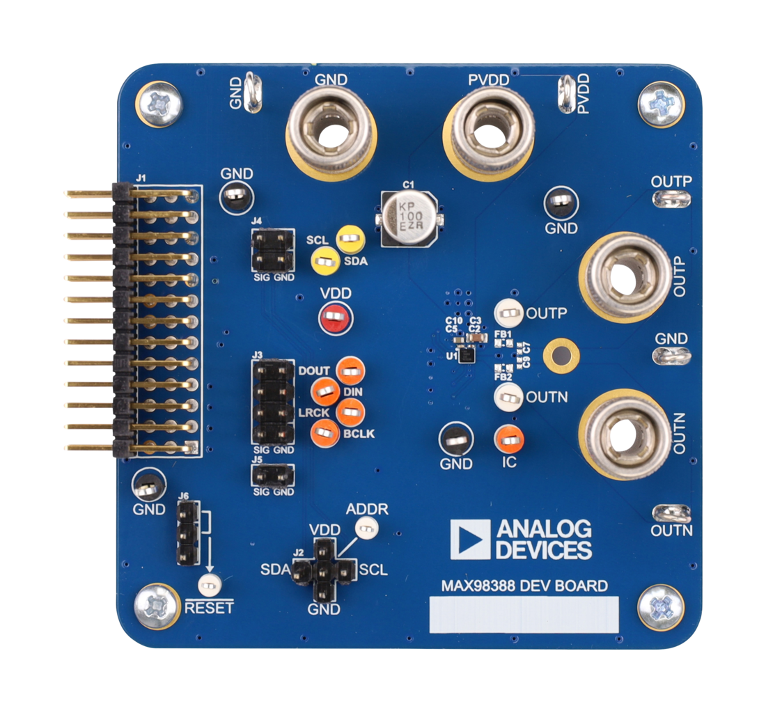 MAX98388EVKIT Board Photo Top