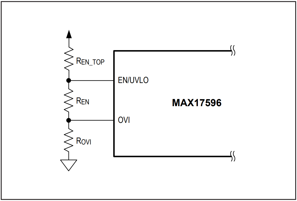 Figure 10. Programming EN/UVLO and OVI.