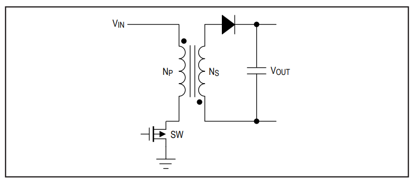 Figure 3. Simple flyback topology.