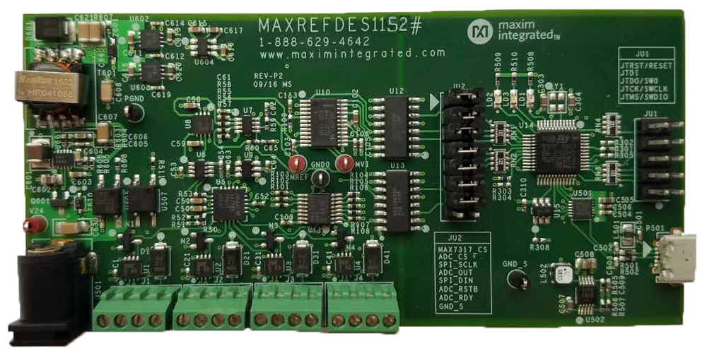 Figure 1. MAXREFDES1152 hardware.
